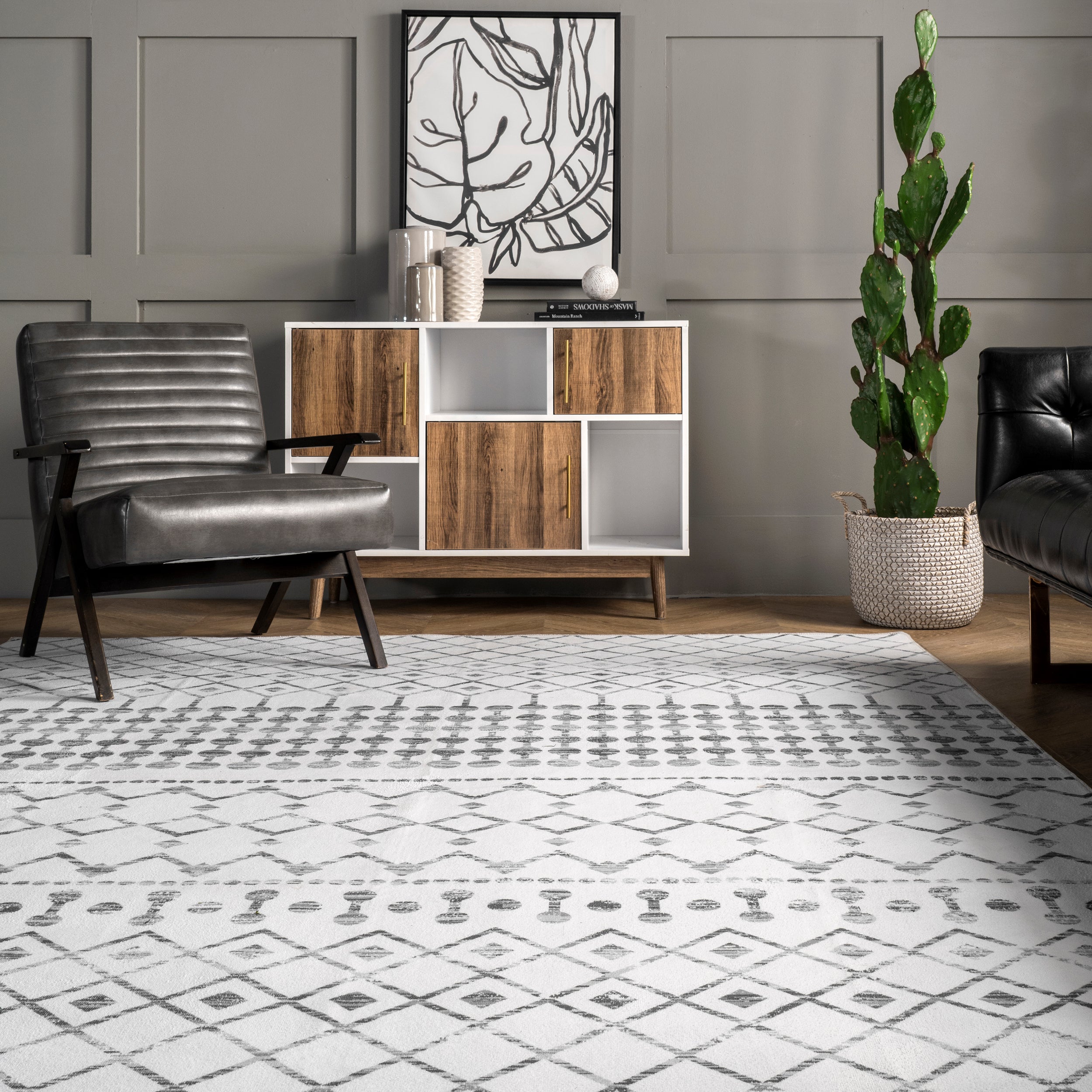 Moroccan Blythe Machine Washable Area Rug - Image 8