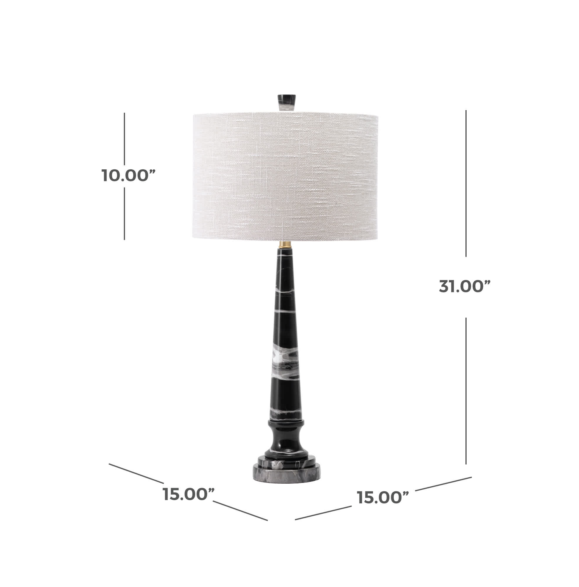Lucca 31 Marble Table Lamp - Image 4