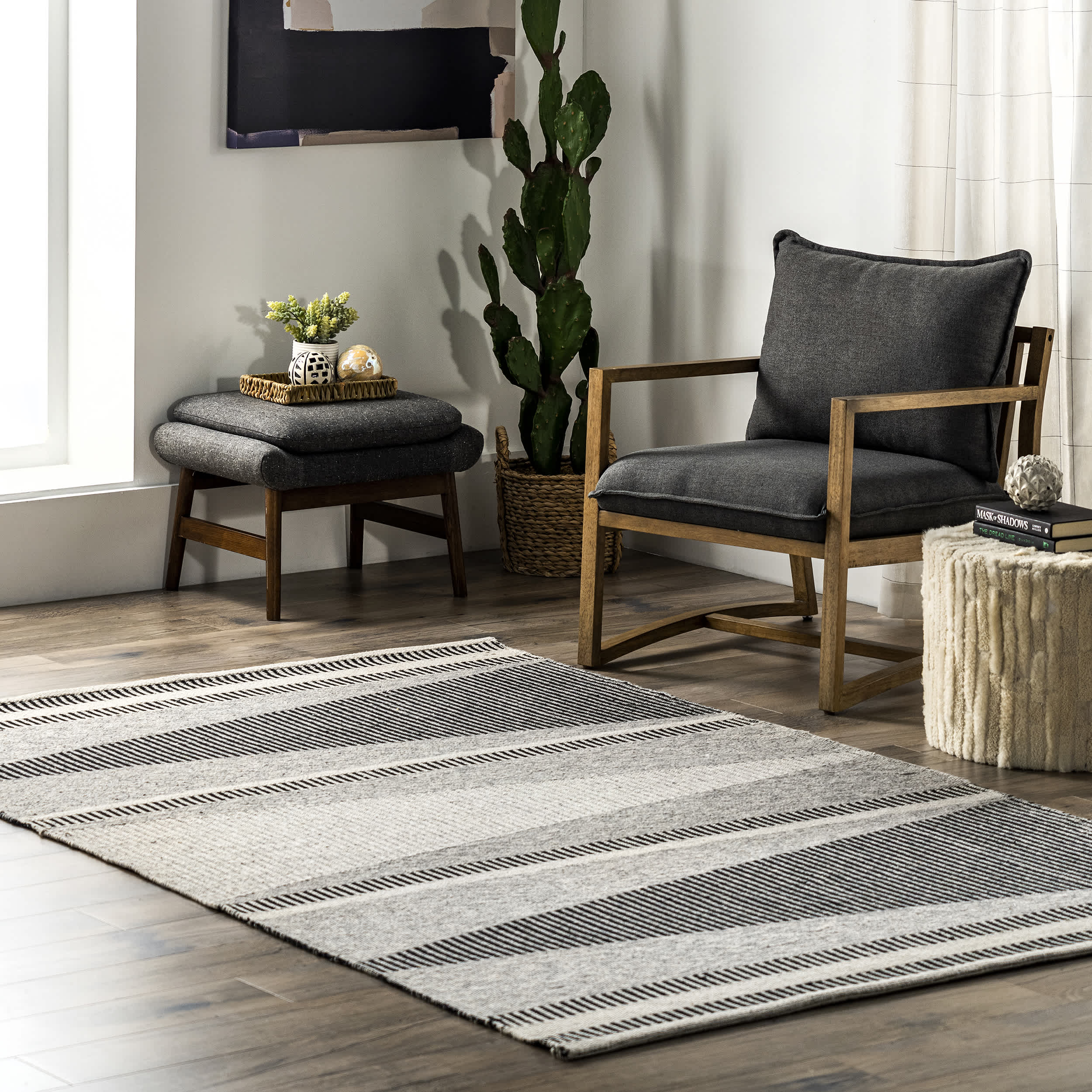 Estella Striped Waves Area Rug - Image 2