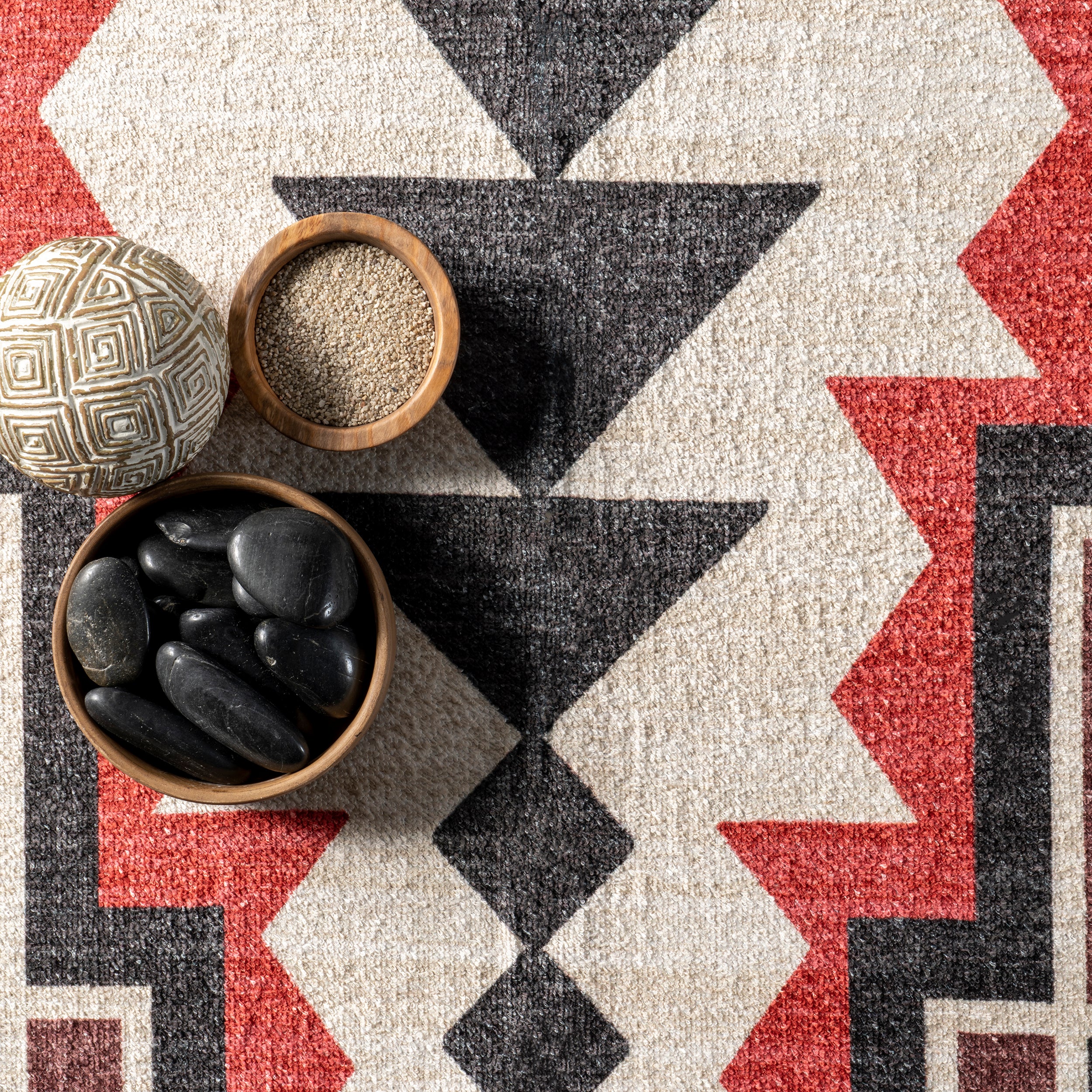 Adrena Bold Boho Machine Washable Area Rug - Image 6