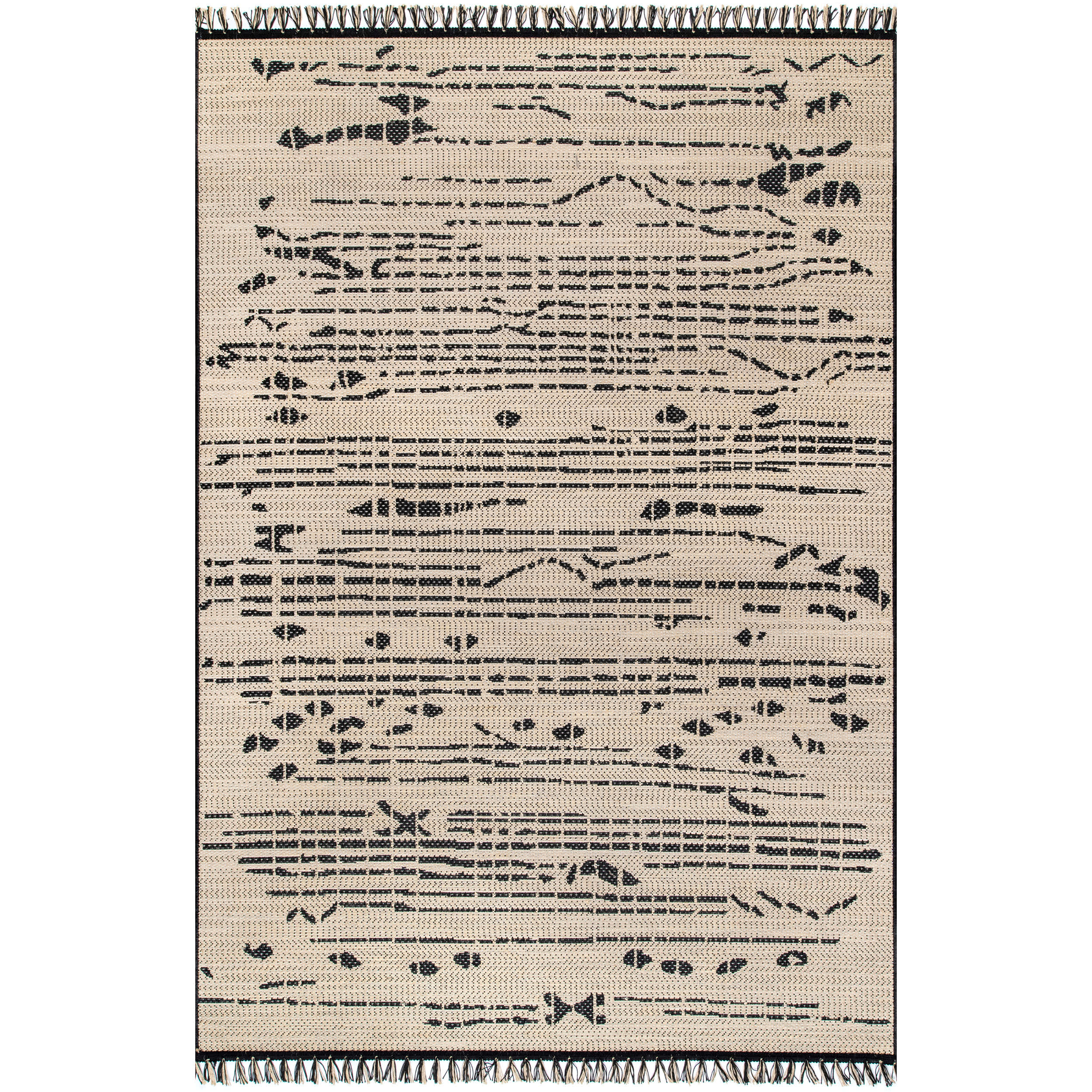 Indoor/Outdoor Modern Abstract Claudette Area Rug