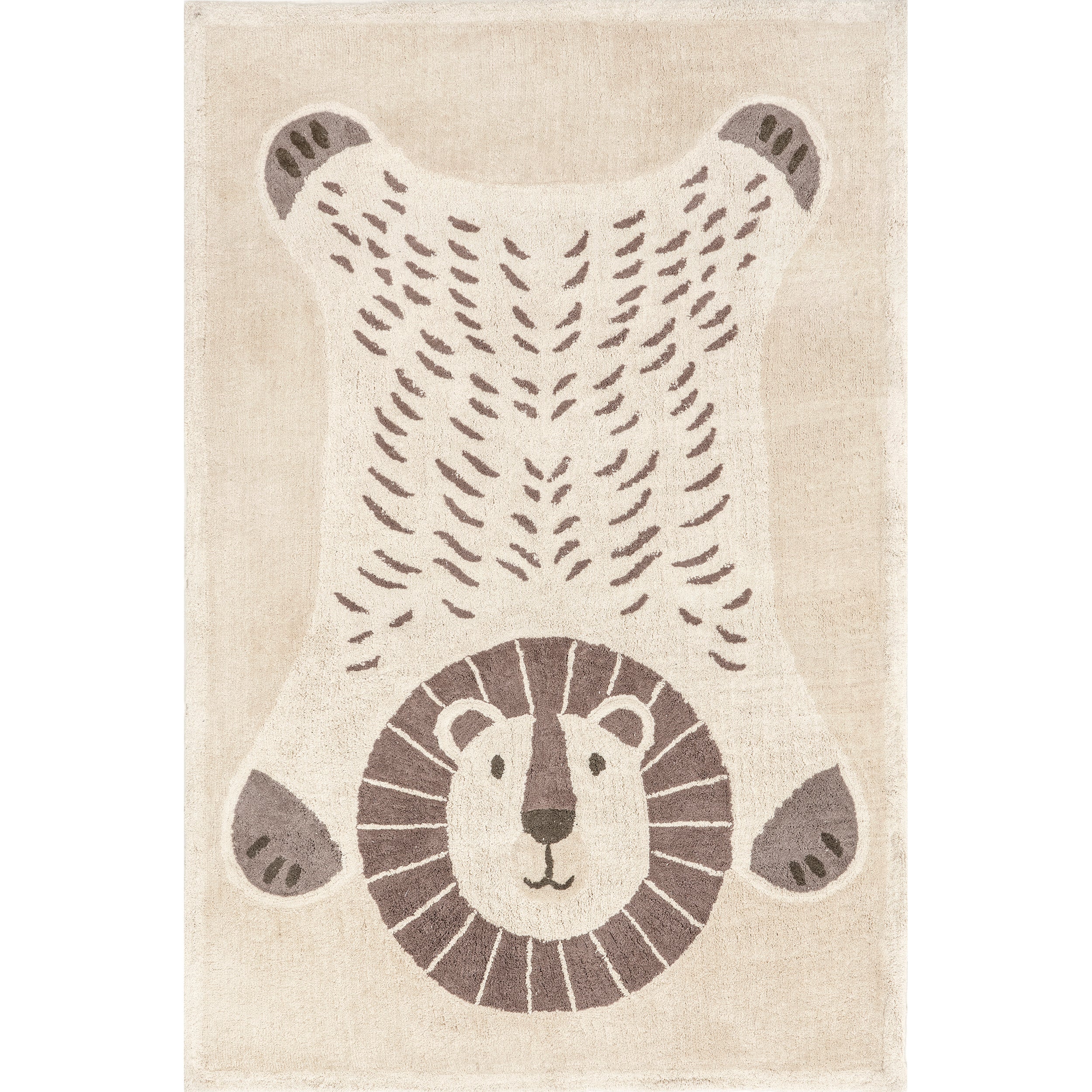 Mirelle Lion Machine Washable Kids Area Rug