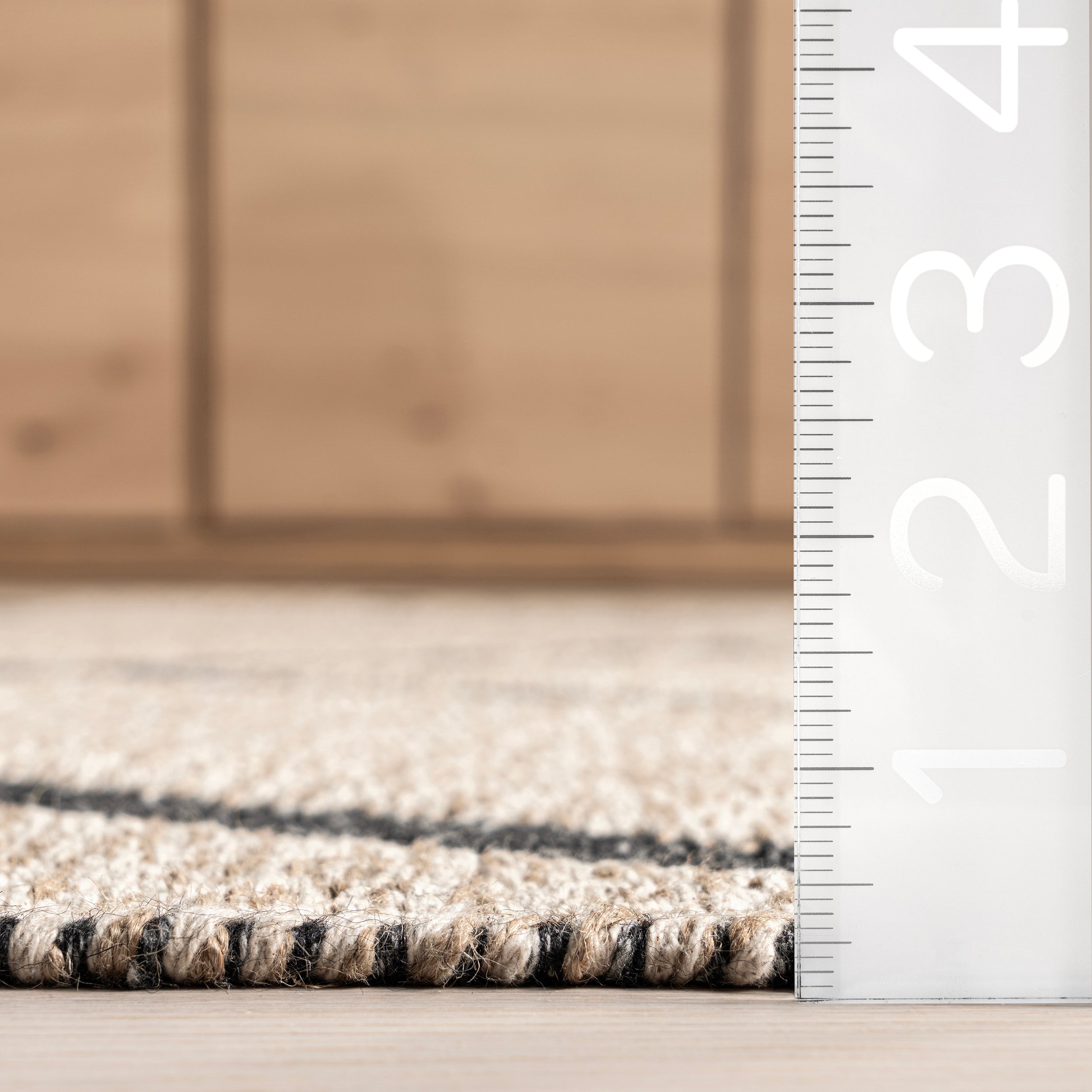 Bronte Geometric Reversible Wool Blend Area Rug - Image 3