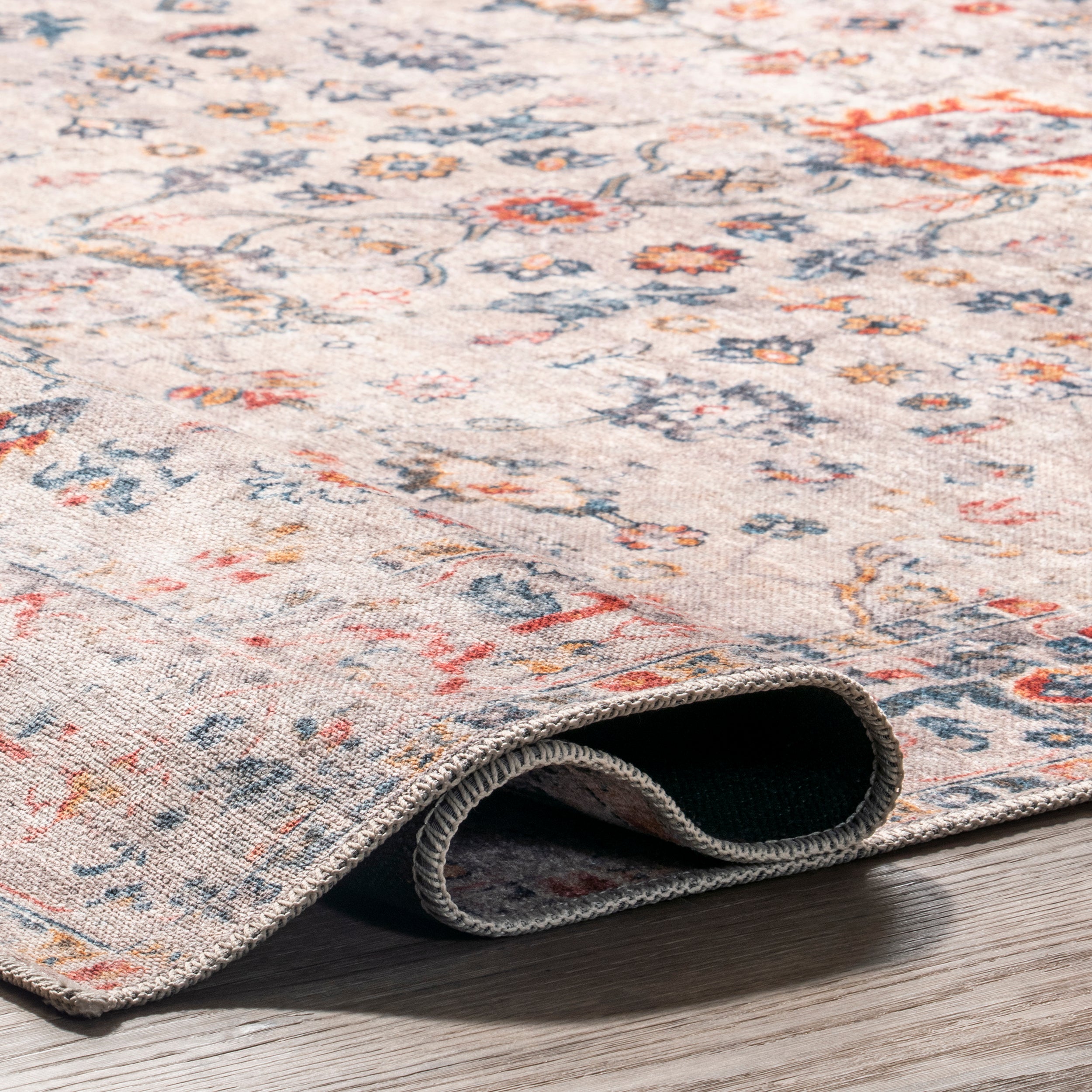 Liza Traditional Faded Cotton Area Rug - Image 4