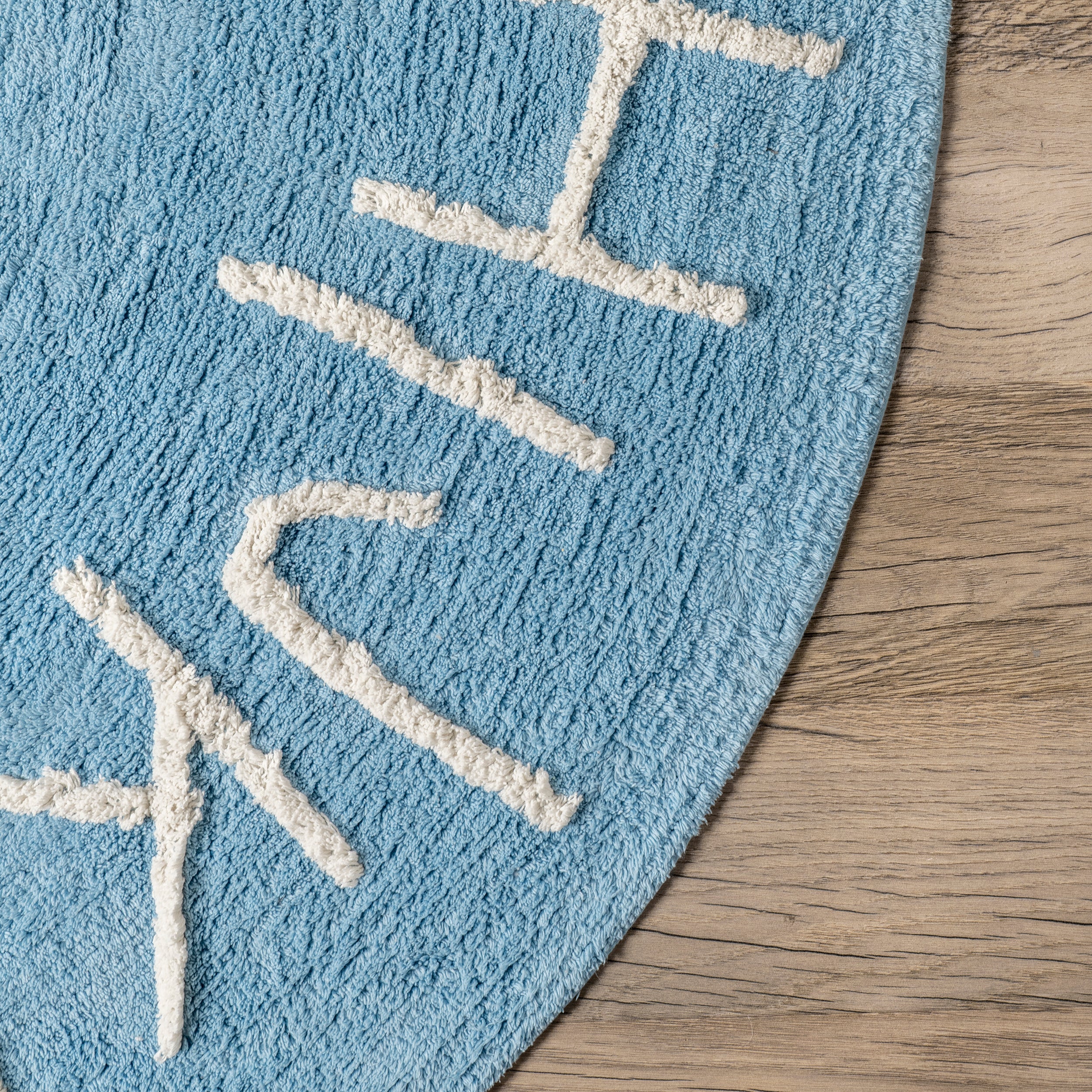 Kids Washable Round Alphabet Rug - Image 26