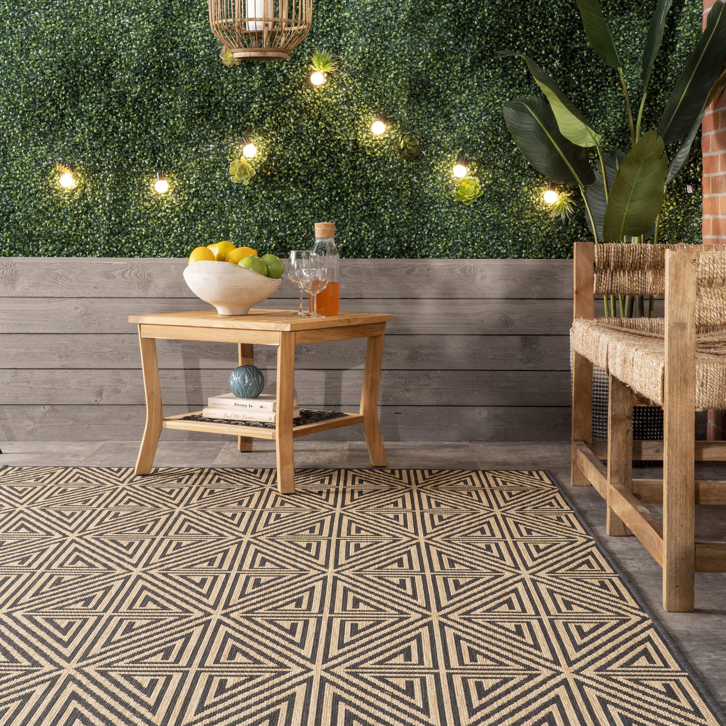 Harvey Abstract Trellis Indoor/Outdoor Area Rug - Image 8