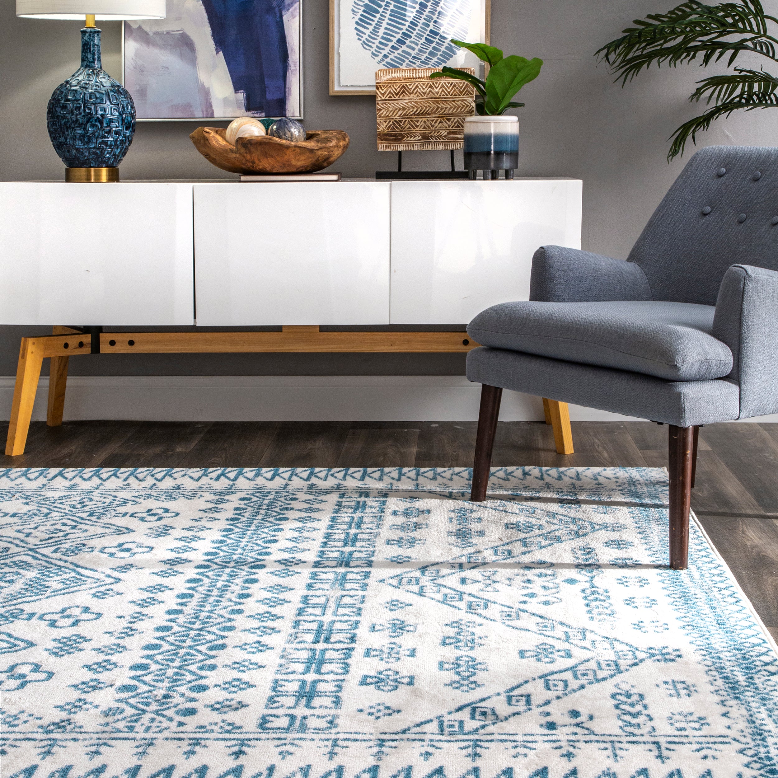 Transitional Moroccan Frances Area Rug - Image 23