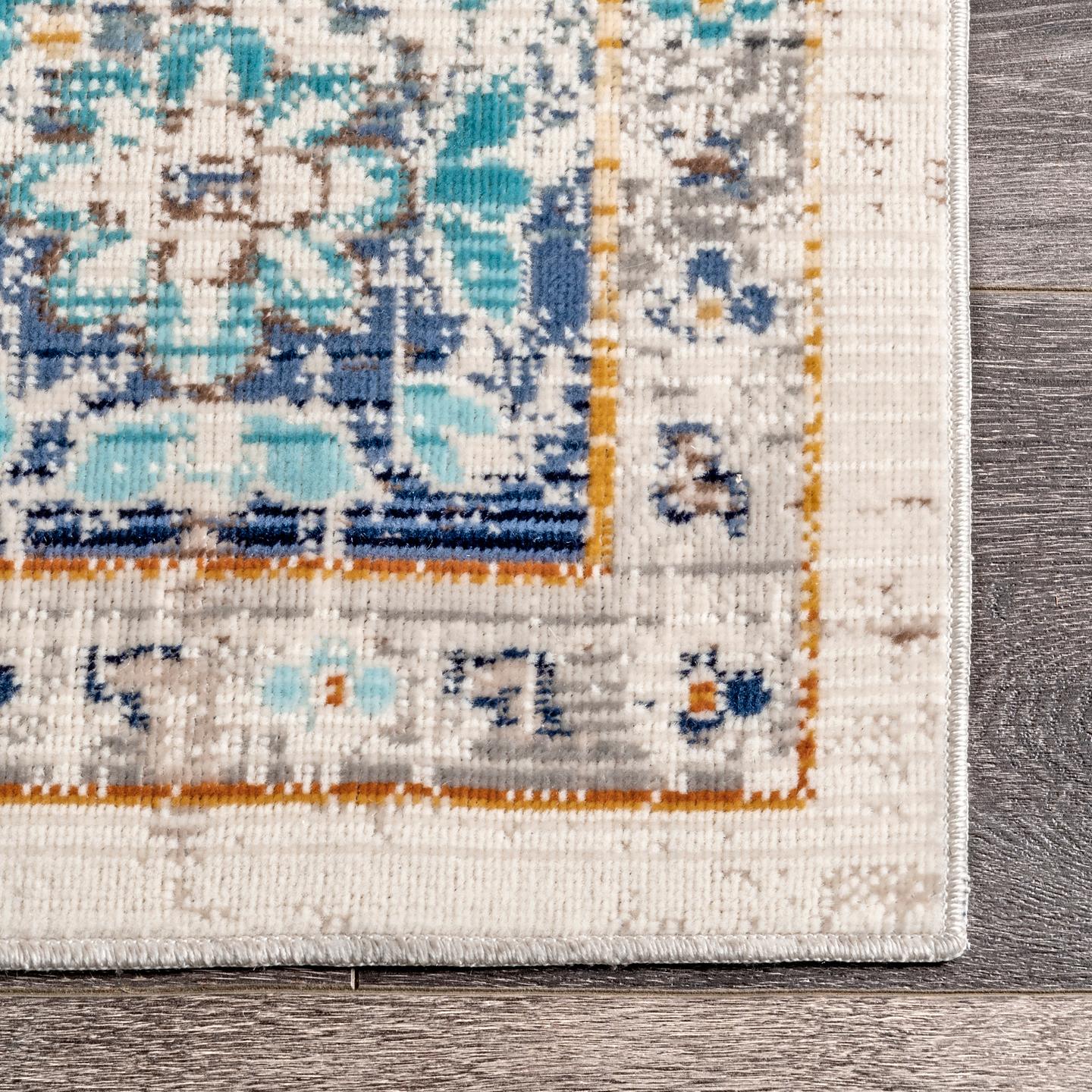 Ainsley Distressed Medallion Area Rug - Image 3