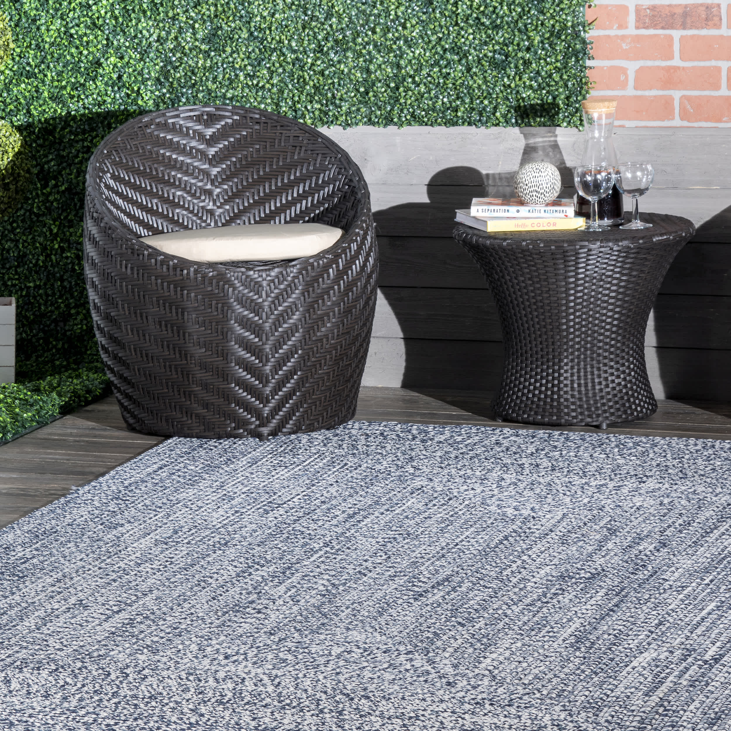 Wynn Braided Indoor/Outdoor Area Rug - Image 15