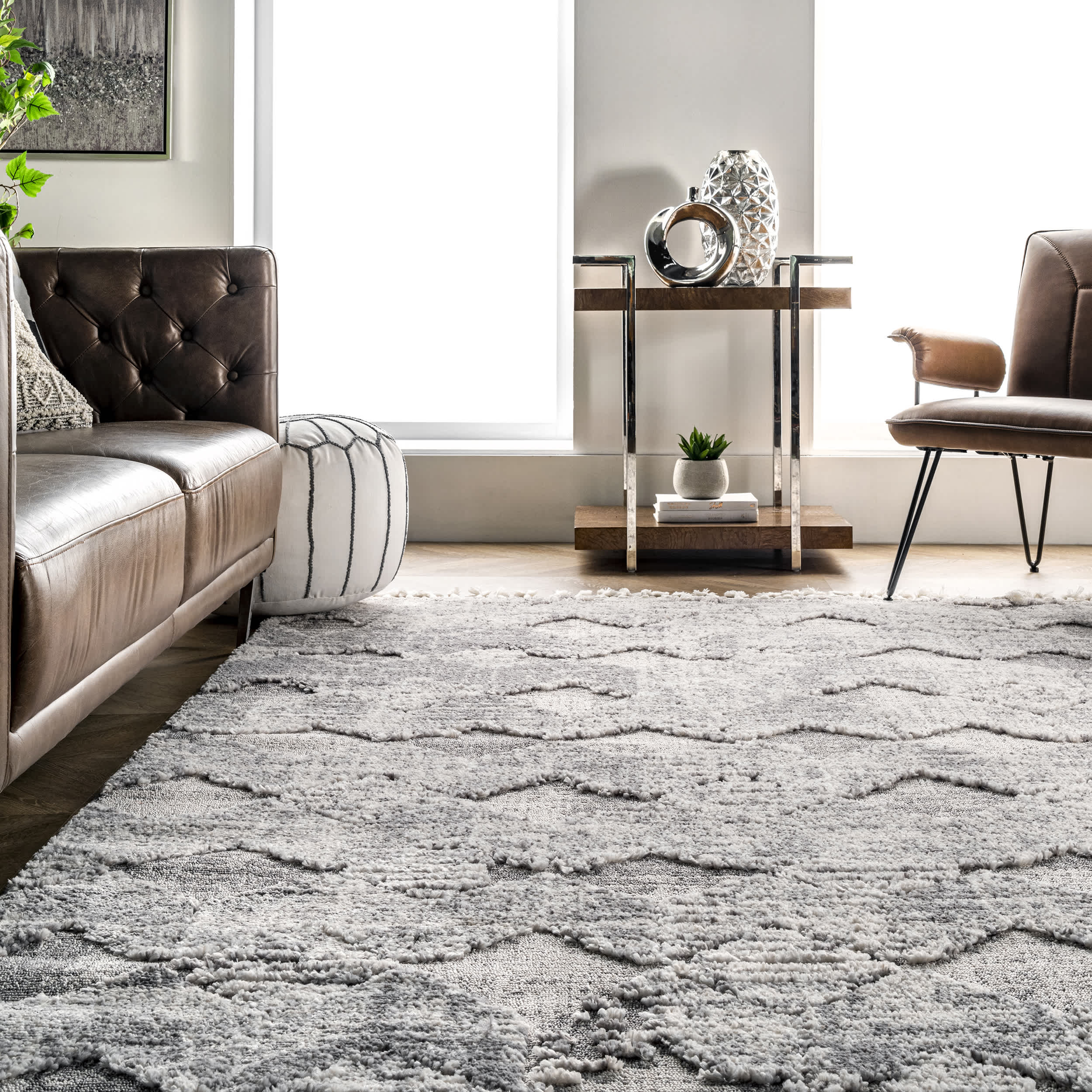 Agata Textured Tassel Area Rug - Image 15