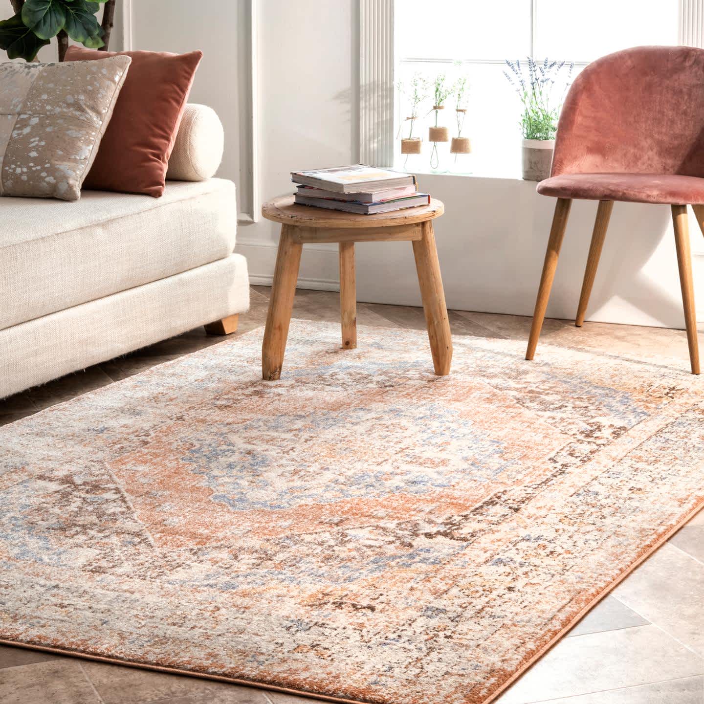 Vintage Kate Medallion Area Rug - Image 2