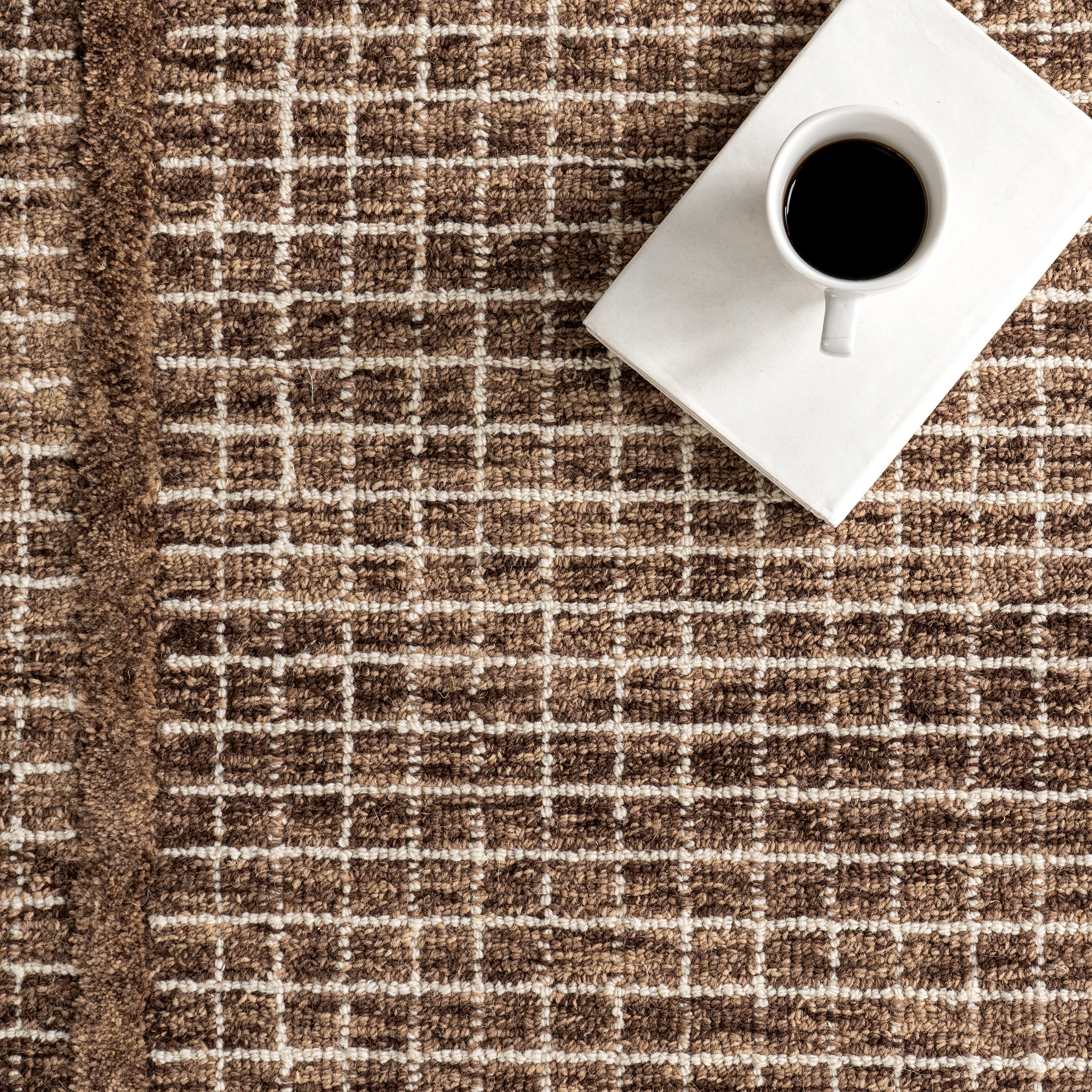 Emaline Geometric Wool Area Rug - Image 7