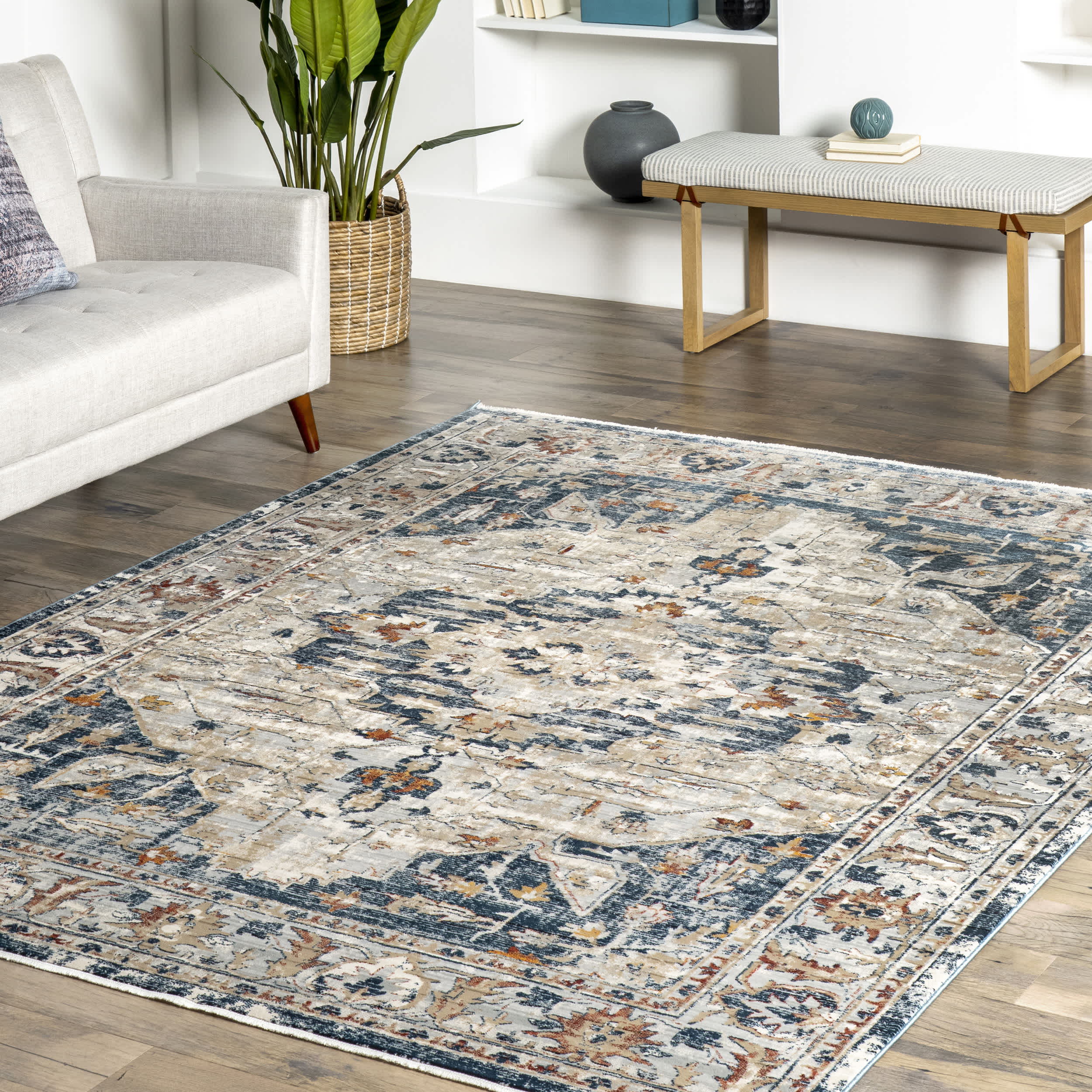 Josephine Winged Cartouche Area Rug - Image 9