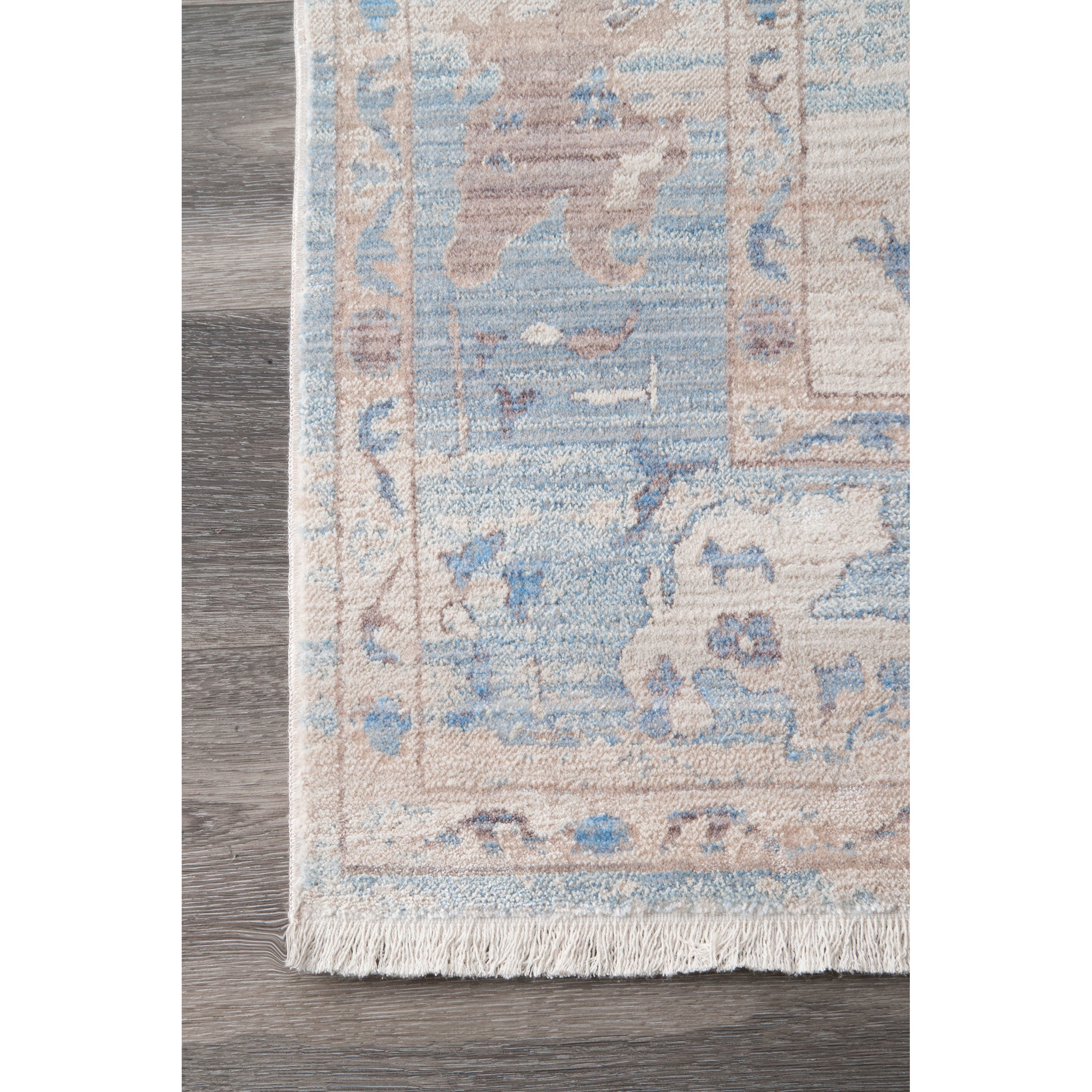 Vintage Brandi Floral Fringe Area Rug - Image 3
