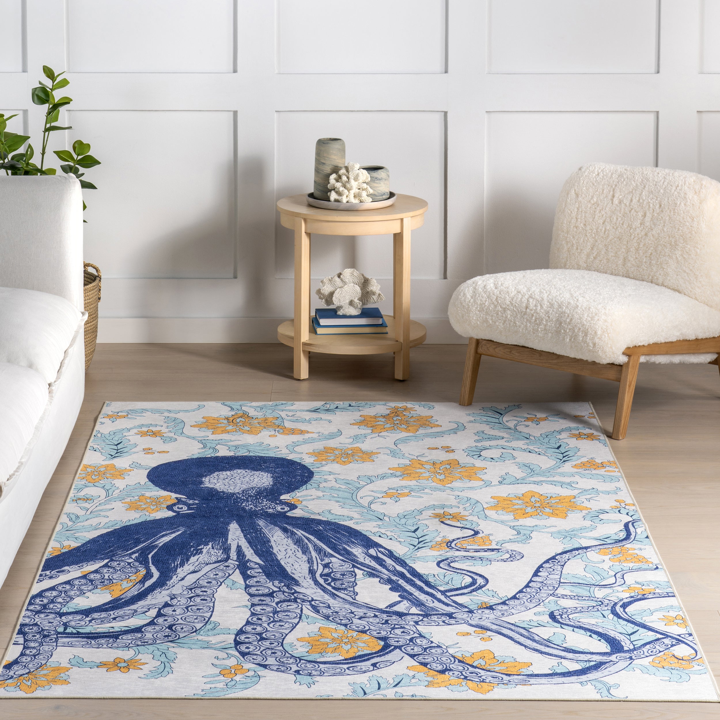 Noori Coastal SplashGuard Machine Washable Area Rug - Image 9