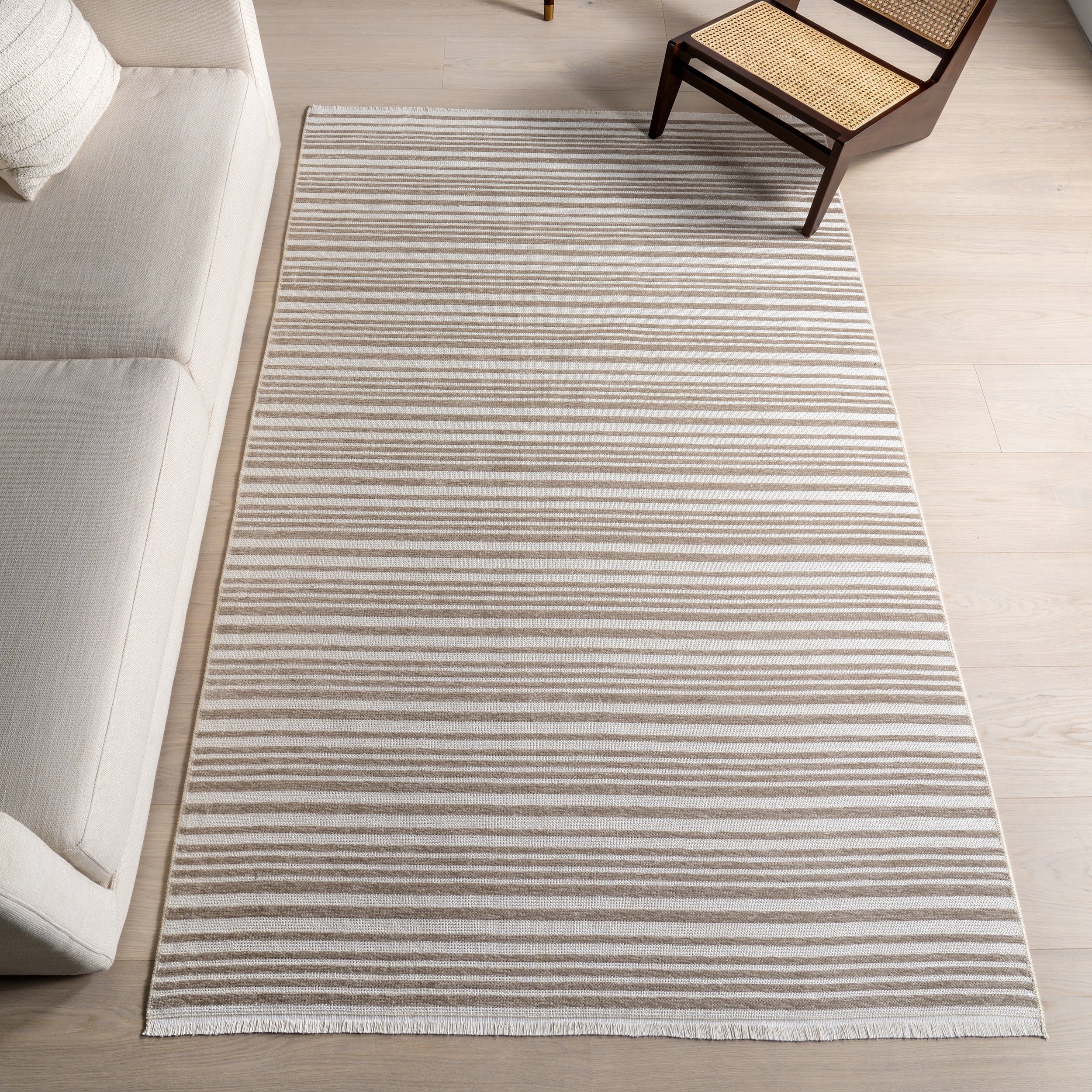 Millicent Striped Machine Washable Area Rug - Image 2