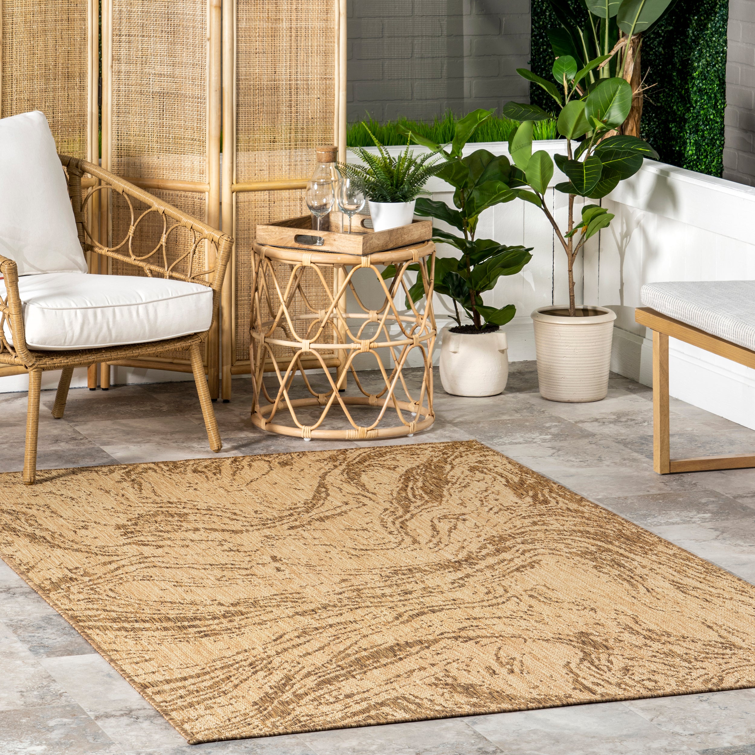 Marsha Contemporary Indoor/Outdoor Area Rug - Image 2