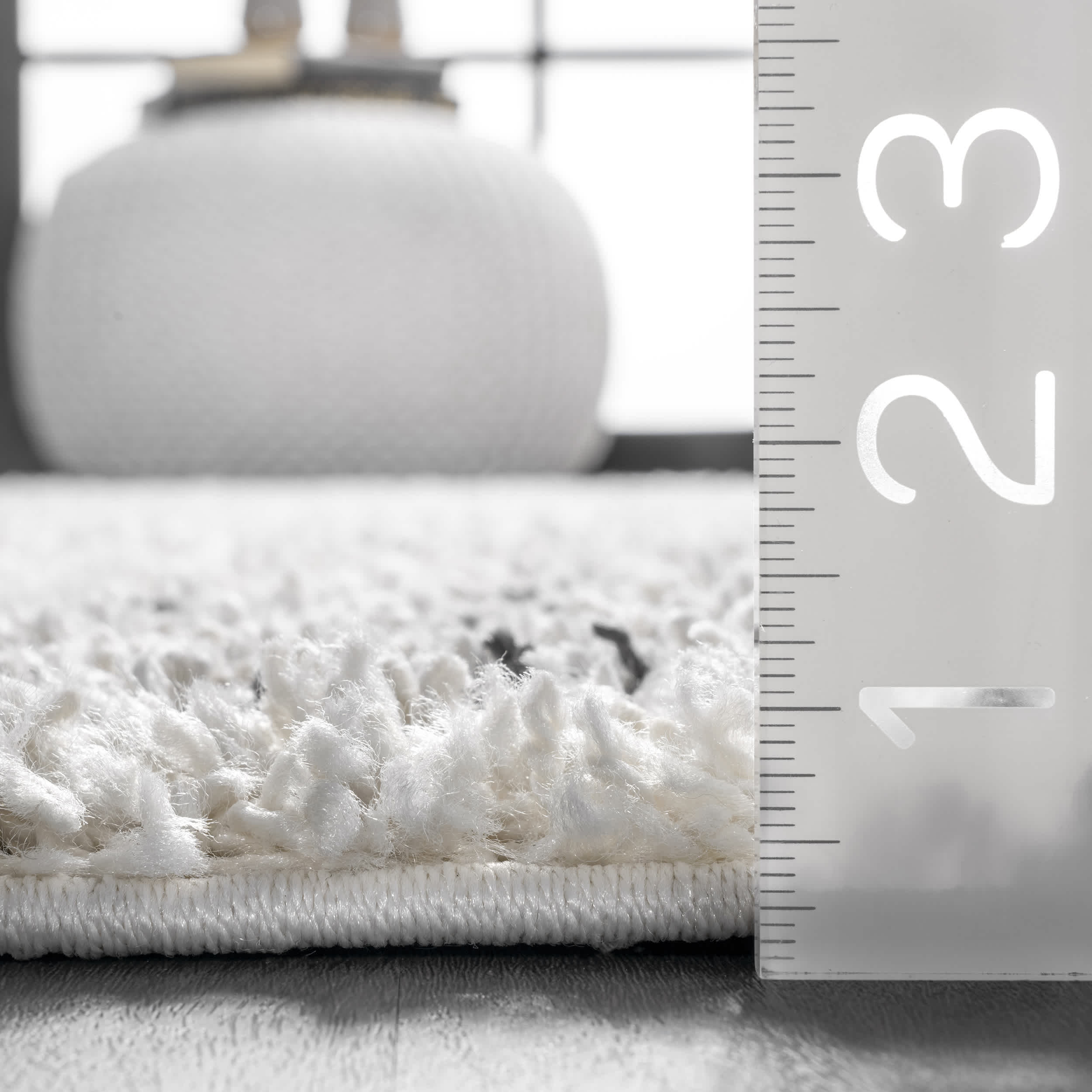 Nieves Moroccan Diamond Tassel Area Rug - Image 3
