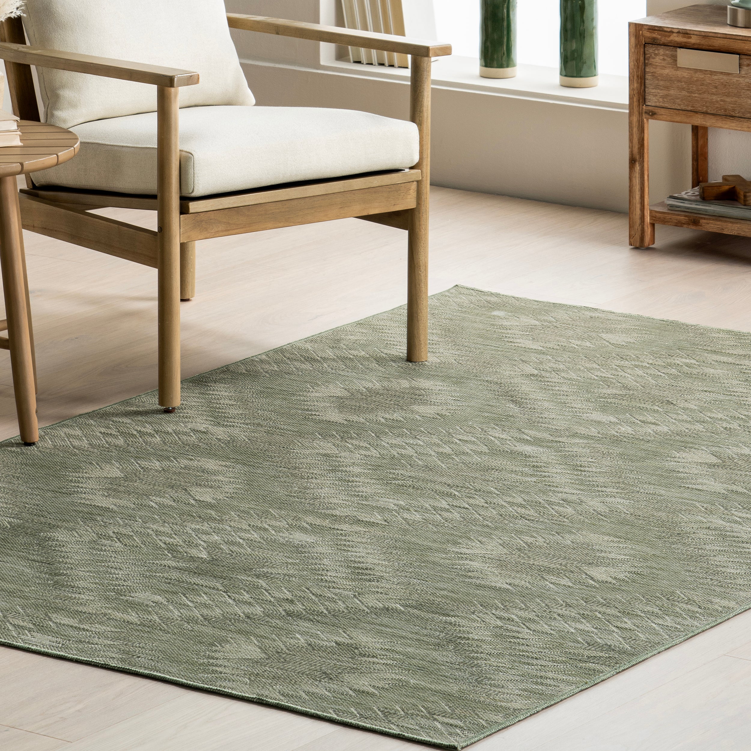 Alma Mid-Century Modern Machine Washable Area Rug - Image 9