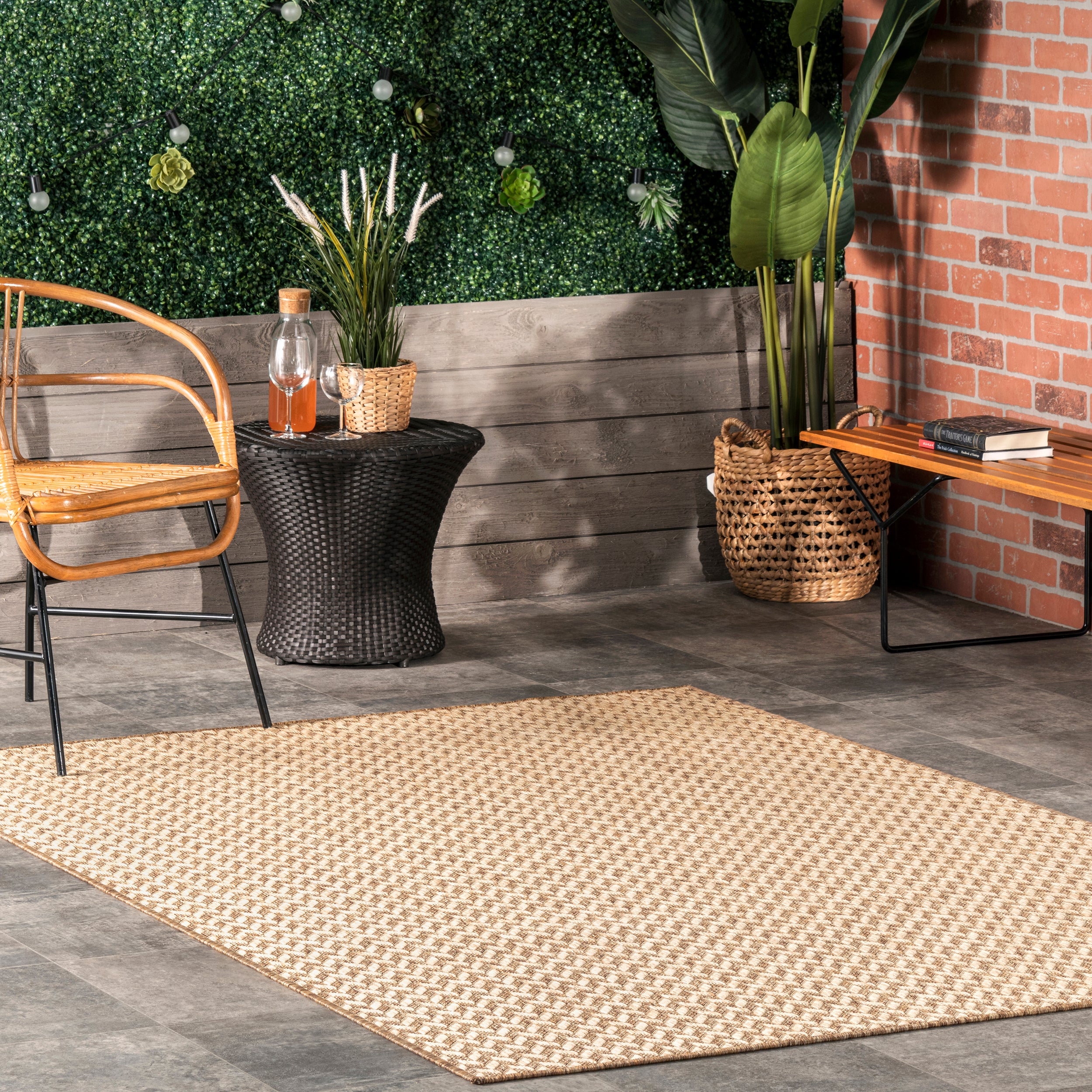 Camryn Herringbone Indoor/Outdoor Area Rug - Image 2