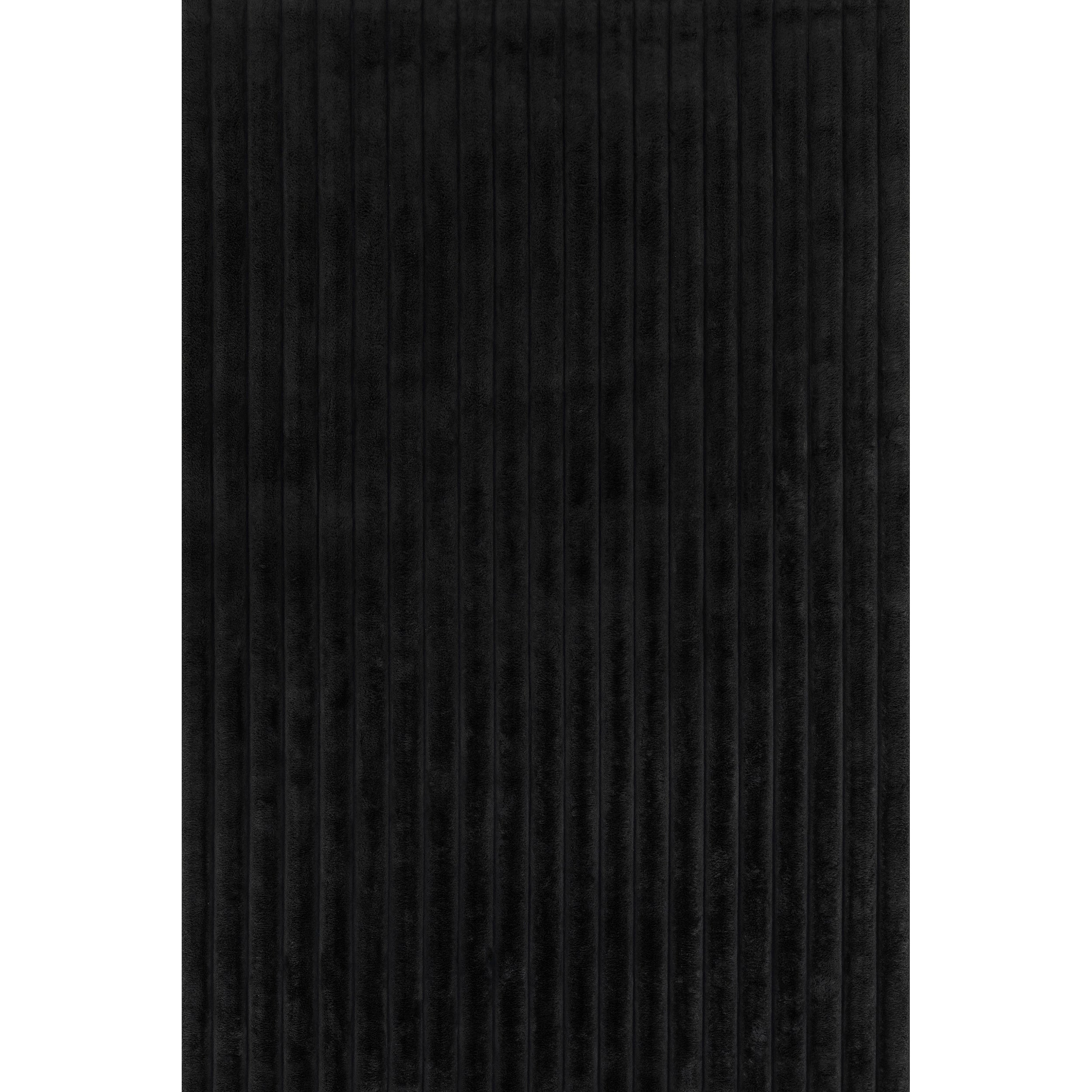 Kai Stripe Faux Rabbit Machine Washable Area Rug - Image 11