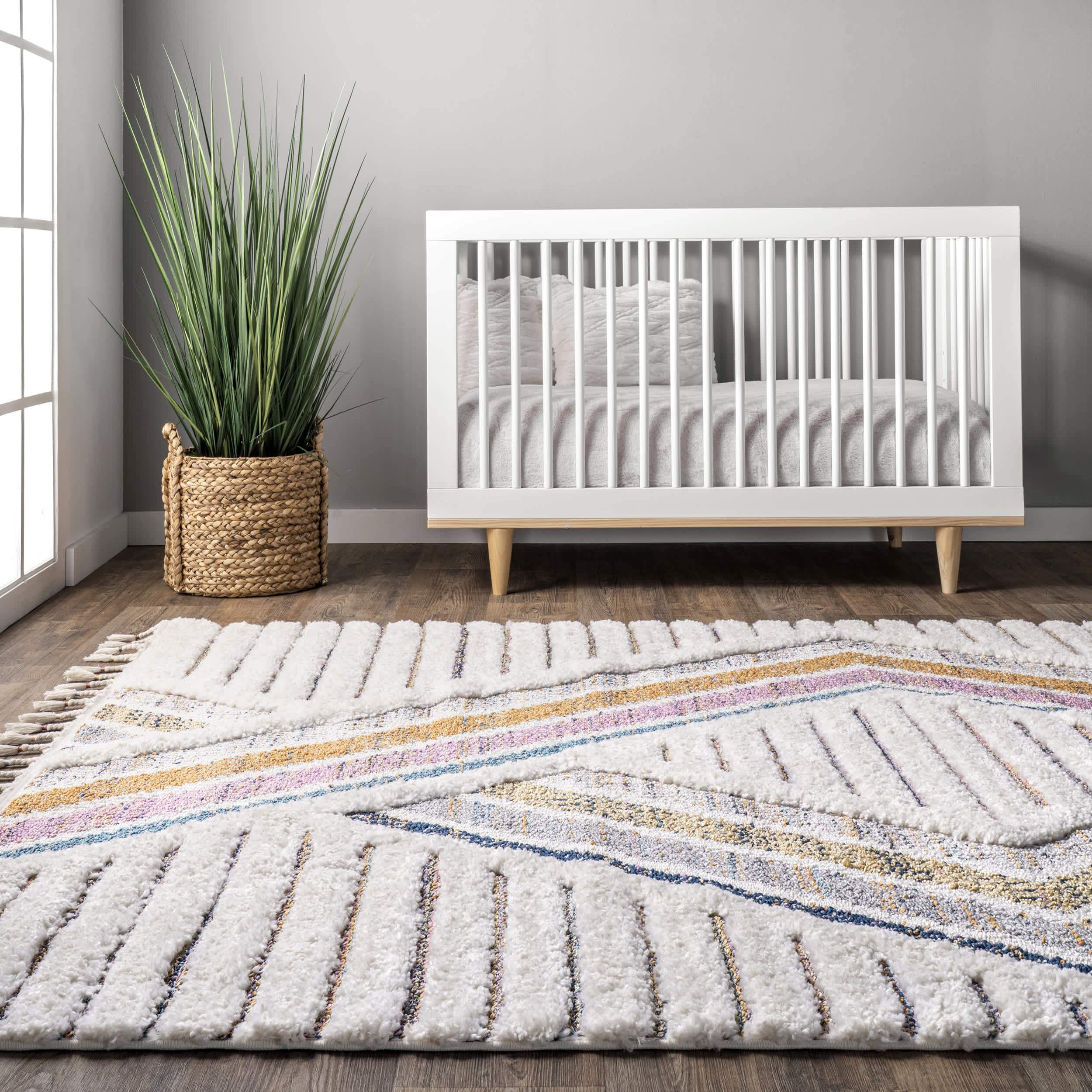 Angela High-Low Modern Diamond Tassel Area Rug - Image 8