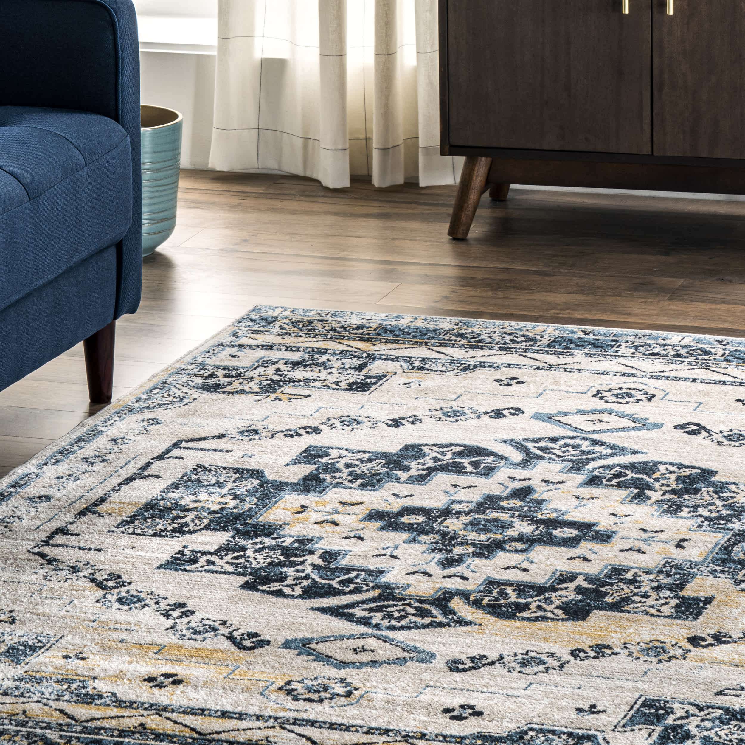 Sonya Machine Washable Vintage Medallion Area Rug - Image 9