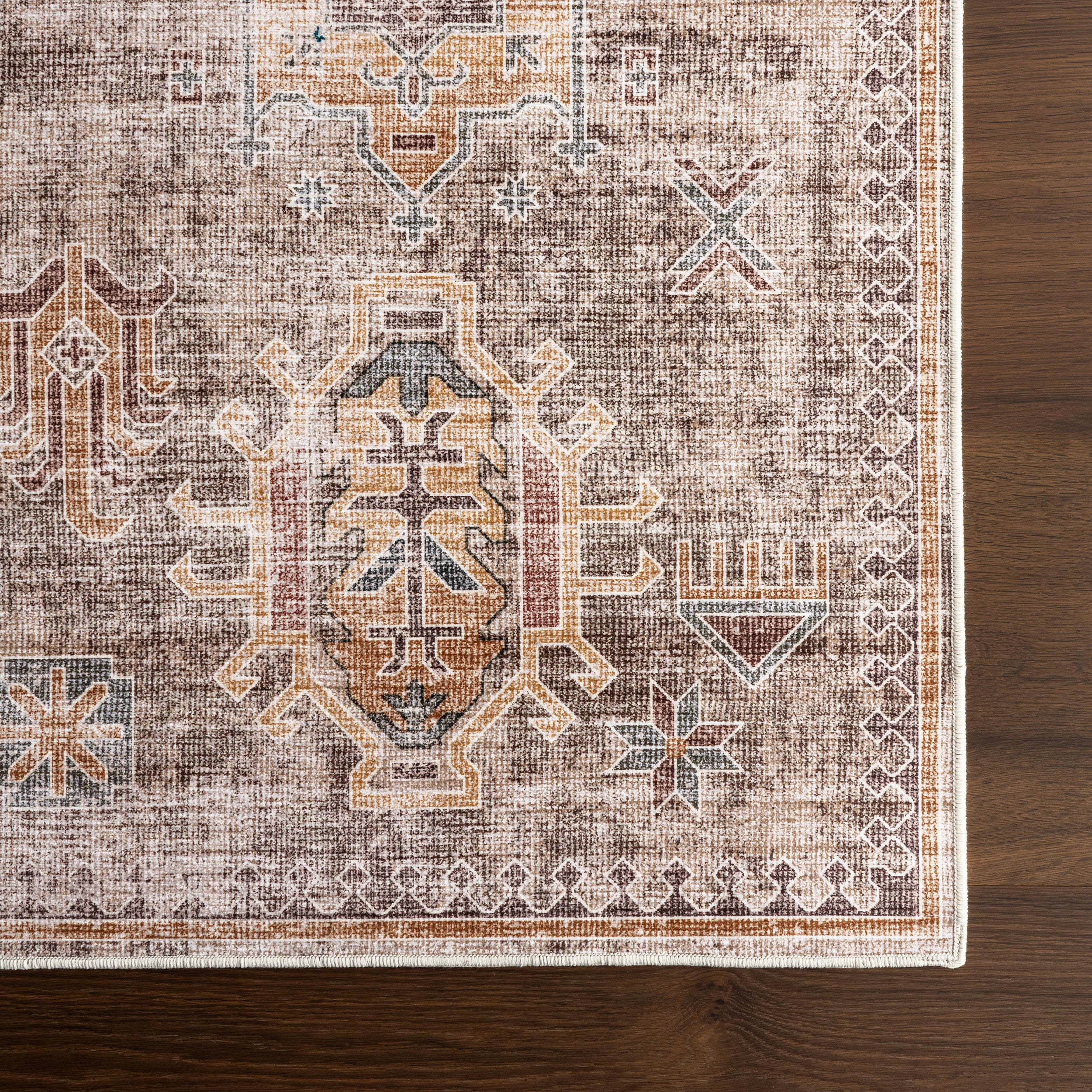 Philomena Medallion Spill Proof Machine Washable Area Rug - Image 24
